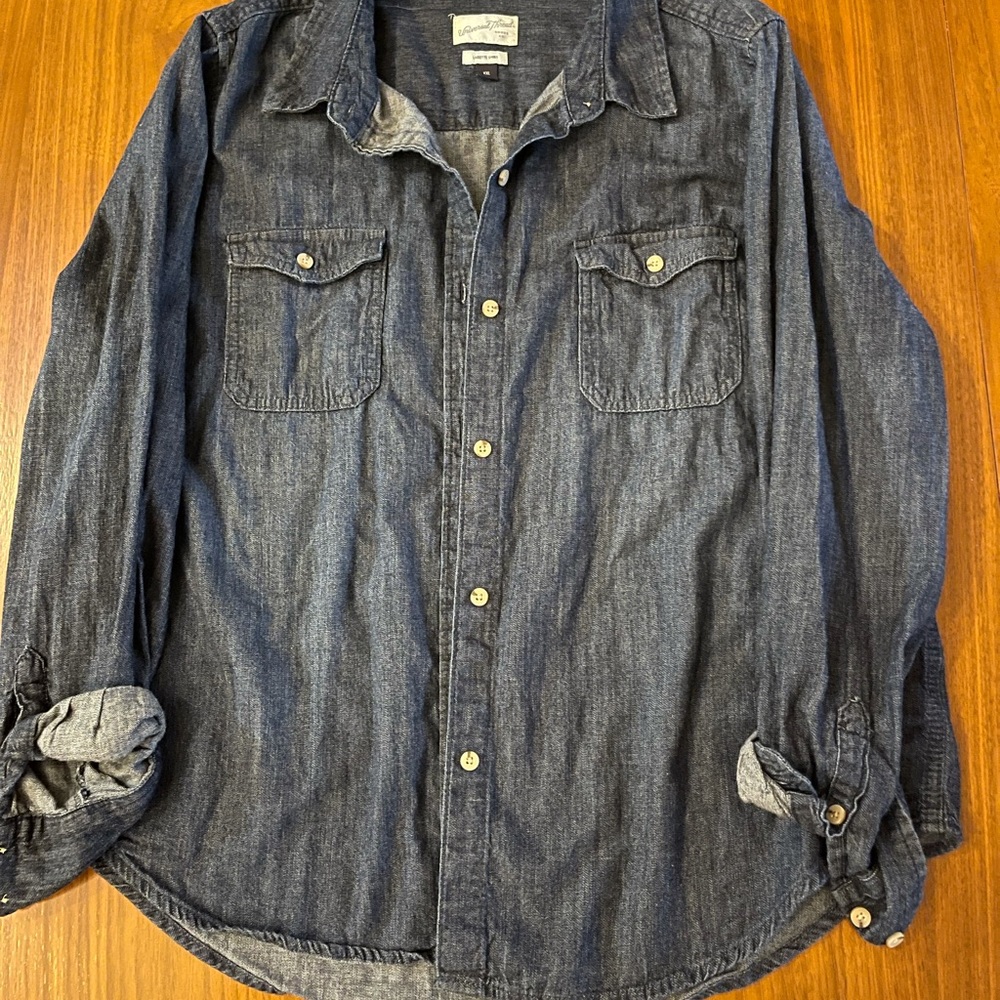 Universal Threads denim button down long sleeve shirt